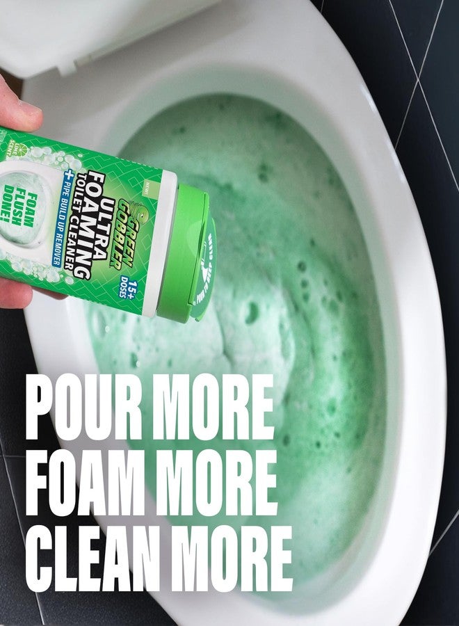 Green Gobbler Ultra Foaming Toilet Cleaner – 15+ Doses, Self-Activated Foam, Removes Tough Stains & Pipe Buildup, Helps Prevent Clogs - Image 3